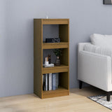 Book Cabinet/Room Divider Honey Brown 40x30x103.5 cm Pinewood - Side View