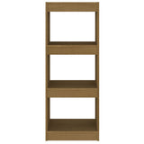 Book Cabinet/Room Divider Honey Brown 40x30x103.5 cm Pinewood