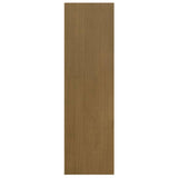 Book Cabinet/Room Divider Honey Brown 40x30x103.5 cm Pinewood - Rear View