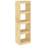 Book Cabinet Room Divider 40x30x135.5 cm Pinewood - Front View