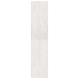 Book Cabinet Room Divider White 40x30x135.5 cm Pinewood
