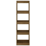 Book Cabinet Room Divider Honey Brown 40x30x135.5 cm Pinewood