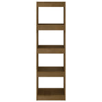 Book Cabinet Room Divider Honey Brown 40x30x135.5 cm Pinewood