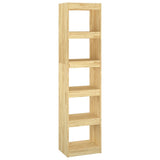 Book Cabinet/Room Divider 40x30x167.5 cm Solid Pinewood - Front View