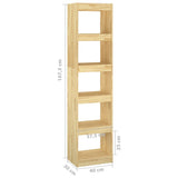 Book Cabinet/Room Divider 40x30x167.5 cm Solid Pinewood - Low Angle