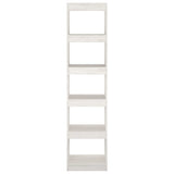 Book Cabinet/Room Divider White 40x30x167.5 cm Solid Pinewood