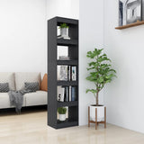 Book Cabinet/Room Divider Grey 40x30x167.5 cm Solid Pinewood - Side View