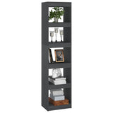 Book Cabinet/Room Divider Grey 40x30x167.5 cm Solid Pinewood - Top-Down View