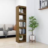 Book Cabinet/Room Divider Honey Brown 40x30x167.5 cm Solid Pinewood - Side View
