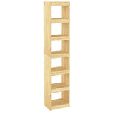 Book Cabinet/Room Divider 40x30x199 cm Solid Pinewood - Front View