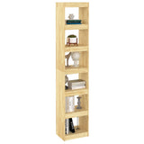 Book Cabinet/Room Divider 40x30x199 cm Solid Pinewood - Top-Down View
