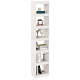 Book Cabinet/Room Divider White 40x30x199 cm Solid Pinewood - Top-Down View