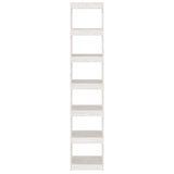 Book Cabinet/Room Divider White 40x30x199 cm Solid Pinewood