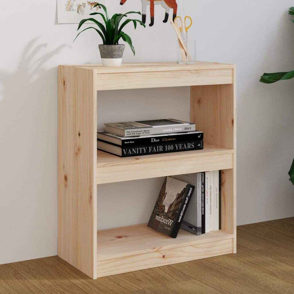 Book Cabinet/Room Divider 60x30x71.5 cm Solid Wood Pine