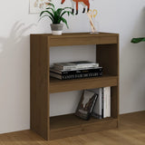 Book Cabinet/Room Divider Honey Brown 60x30x71.5 cm Wood Pine - Side View