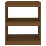 Book Cabinet/Room Divider Honey Brown 60x30x71.5 cm Wood Pine - 45-Degree Angle