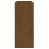 Book Cabinet/Room Divider Honey Brown 60x30x71.5 cm Wood Pine - Rear View