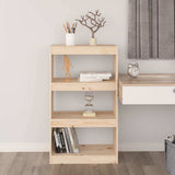 Book Cabinet/Room Divider 60x30x103.5 cm Solid Wood Pine - Side View