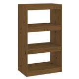 Book Cabinet/Room Divider Honey Brown 60x30x103.5 cm Wood Pine - Front View