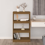 Book Cabinet/Room Divider Honey Brown 60x30x103.5 cm Wood Pine