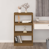 Book Cabinet/Room Divider Honey Brown 60x30x103.5 cm Wood Pine - Side View