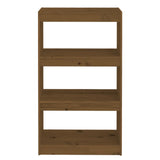 Book Cabinet/Room Divider Honey Brown 60x30x103.5 cm Wood Pine - 45-Degree Angle