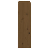 Book Cabinet/Room Divider Honey Brown 60x30x103.5 cm Wood Pine - Rear View