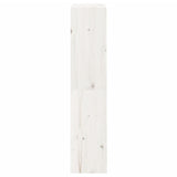 Book Cabinet/Room Divider White 60x30x135.5 cm Solid Wood Pine - Rear View