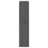 Book Cabinet/Room Divider Grey 60x30x135.5 cm Solid Wood Pine - Rear View