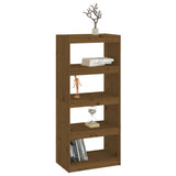 Book Cabinet/Room Divider Honey Brown 60x30x135.5 cm Wood Pine
