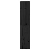 Book Cabinet/Room Divider Black 60x30x135.5 cm Solid Wood Pine