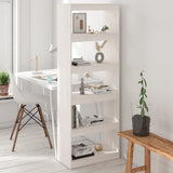 Book Cabinet/Room Divider White 60x30x167.5 cm Solid Wood Pine