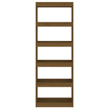 Book Cabinet/Room Divider Honey Brown 60x30x167.5 cm Wood Pine