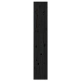 Book Cabinet/Room Divider Black 60x30x167.5 cm Solid Wood Pine - Top-Down View