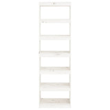 Book Cabinet/Room Divider White 60x30x199.5 cm Solid Wood Pine