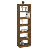 Book Cabinet/Room Divider Honey Brown 60x30x199.5 cm Wood Pine