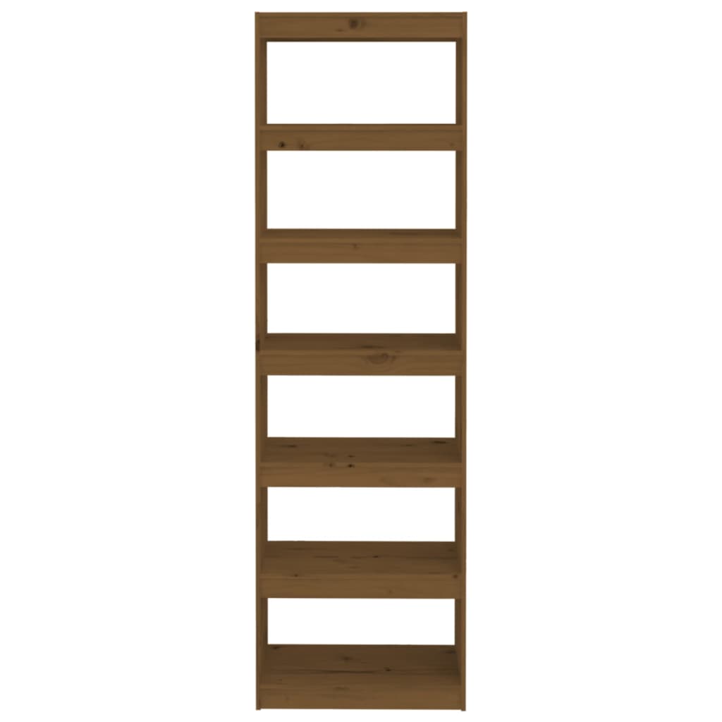 Book Cabinet/Room Divider Honey Brown 60x30x199.5 cm Wood Pine
