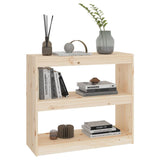 Book Cabinet/Room Divider 80x30x71.5 cm Solid Wood Pine - Top-Down View