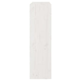 Book Cabinet/Room Divider White 80x30x103.5 cm Solid Wood Pine - Rear View