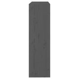 Book Cabinet/Room Divider Grey 80x30x103.5 cm Solid Wood Pine