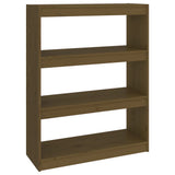 Book Cabinet/Room Divider Honey Brown 80x30x103.5 cm Wood Pine