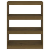 Book Cabinet/Room Divider Honey Brown 80x30x103.5 cm Wood Pine