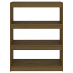 Book Cabinet/Room Divider Honey Brown 80x30x103.5 cm Wood Pine