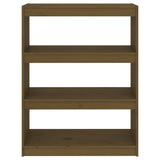 Book Cabinet/Room Divider Honey Brown 80x30x103.5 cm Wood Pine - 45-Degree Angle