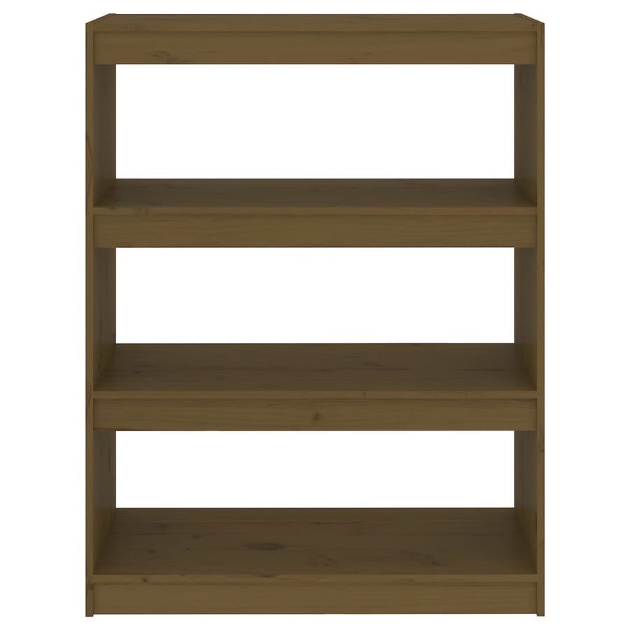 Book Cabinet/Room Divider Honey Brown 80x30x103.5 cm Wood Pine