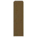 Book Cabinet/Room Divider Honey Brown 80x30x103.5 cm Wood Pine - Rear View