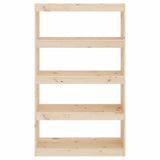 Book Cabinet/Room Divider 80x30x135.5 cm Solid Wood Pine