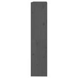 Book Cabinet/Room Divider Grey 80x30x135.5 cm Solid Wood Pine
