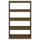 Book Cabinet/Room Divider Honey Brown 80x30x135.5 cm Wood Pine
