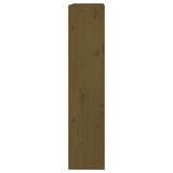 Book Cabinet/Room Divider Honey Brown 80x30x135.5 cm Wood Pine - Rear View